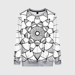 Женский свитшот Мандала узор ракушка