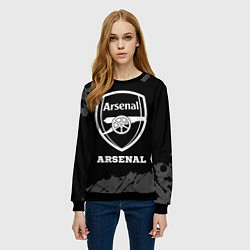 Свитшот женский Arsenal sport на темном фоне, цвет: 3D-черный — фото 2