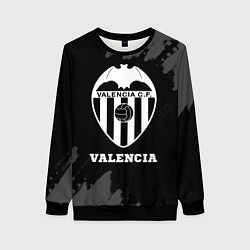 Свитшот женский Valencia sport на темном фоне, цвет: 3D-черный