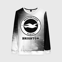 Свитшот женский Brighton sport на светлом фоне, цвет: 3D-белый