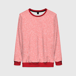 Свитшот женский Текстурный бледно-красный, цвет: 3D-красный