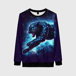 Свитшот женский Fantastic star panter - ai art fantasy, цвет: 3D-черный