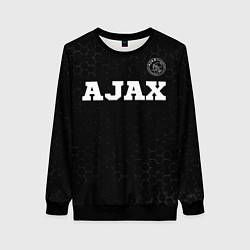 Свитшот женский Ajax sport на темном фоне посередине, цвет: 3D-черный