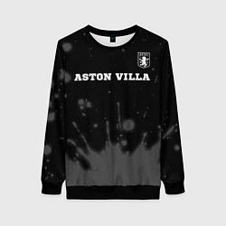 Женский свитшот Aston Villa sport на темном фоне посередине