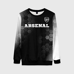 Свитшот женский Arsenal sport на темном фоне посередине, цвет: 3D-черный