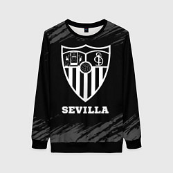 Свитшот женский Sevilla sport на темном фоне, цвет: 3D-черный