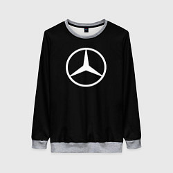 Женский свитшот Mercedes benz logo white