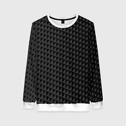 Женский свитшот Паттерн из черных треугольников
