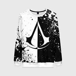 Женский свитшот Assasins Creed - black and white