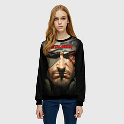 Свитшот женский Metal gear Venom Snake, цвет: 3D-черный — фото 2