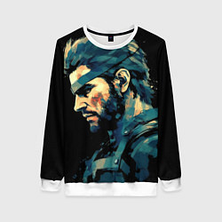 Свитшот женский Веном Снейк Metal gear game, цвет: 3D-белый