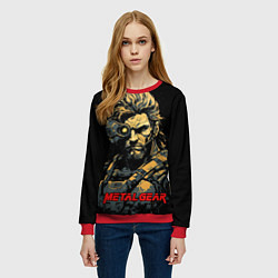 Свитшот женский Веном Снейк Metal gear game, цвет: 3D-красный — фото 2