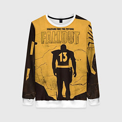 Свитшот женский Fallout 2, цвет: 3D-белый