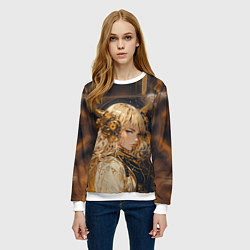 Свитшот женский Золотая техноведьма, цвет: 3D-белый — фото 2