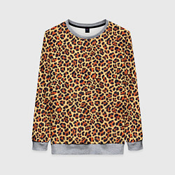 Женский свитшот Леопардовый узор текстура-шкура