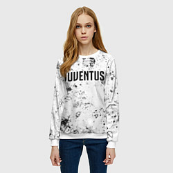Свитшот женский Juventus dirty ice, цвет: 3D-белый — фото 2