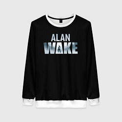 Свитшот женский Алан Вейк лого, цвет: 3D-белый