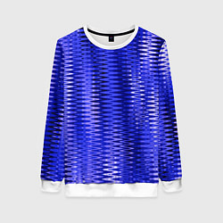 Женский свитшот Синий ультрамарин абстрактные полосы