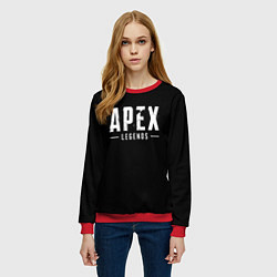 Свитшот женский Apex legends logo, цвет: 3D-красный — фото 2