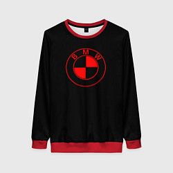 Свитшот женский BMW red logo, цвет: 3D-красный