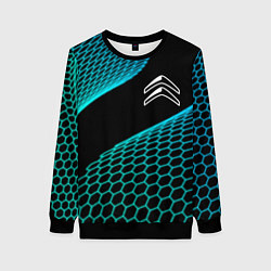Женский свитшот Citroen electro hexagon