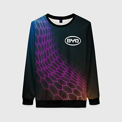 Женский свитшот BYD neon hexagon