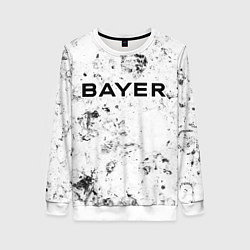 Свитшот женский Bayer 04 dirty ice, цвет: 3D-белый