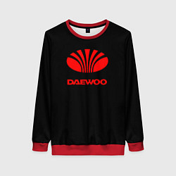 Свитшот женский Daewoo red logo, цвет: 3D-красный