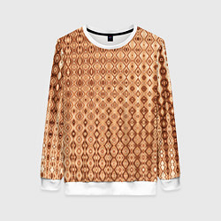 Женский свитшот Светлый коричневый абстрактный узор