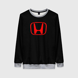 Свитшот женский Honda red logo auto, цвет: 3D-меланж