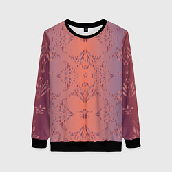 Свитшот женский Векторные узоры, цвет: 3D-черный