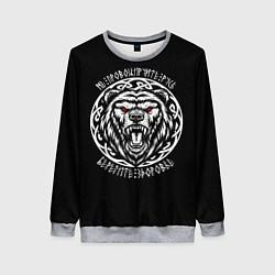 Свитшот женский Не провоцируйте русь - страха нет, цвет: 3D-меланж