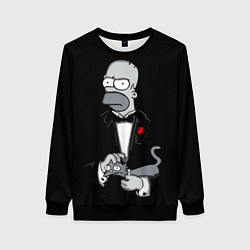 Свитшот женский Homer - the godfather, цвет: 3D-черный
