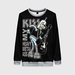 Свитшот женский Bender - kiss, цвет: 3D-меланж