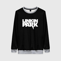 Свитшот женский Lnkin park logo white, цвет: 3D-меланж