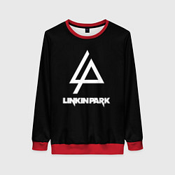 Свитшот женский Linkin park logo brend music, цвет: 3D-красный