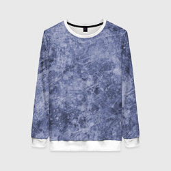 Женский свитшот Абстракция - синий лёд