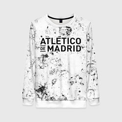 Свитшот женский Atletico Madrid dirty ice, цвет: 3D-белый