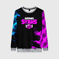 Женский свитшот Brawl stars neon colors