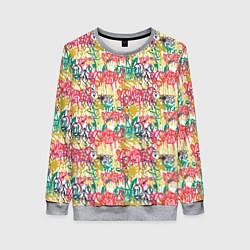 Женский свитшот Граффити с подтёками