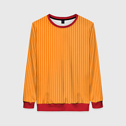 Женский свитшот Оранжевый в тонкую полоску