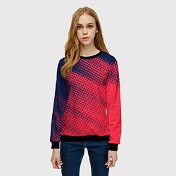 Свитшот женский Яркий абстрактный узор для спорта, цвет: 3D-черный — фото 2