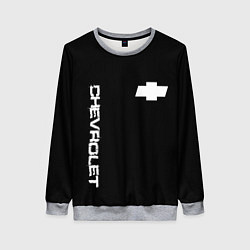 Женский свитшот Chevrolet white logo auto