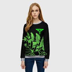 Свитшот женский The Last of Us acid logo, цвет: 3D-меланж — фото 2