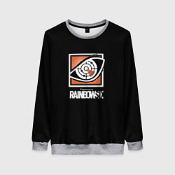 Свитшот женский Rainbow six logo ubisoft favorite, цвет: 3D-меланж