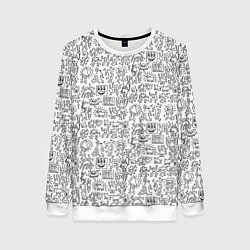 Женский свитшот Человечки и пришельцы