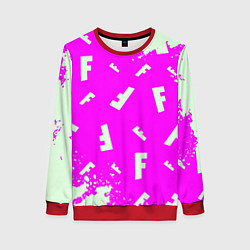 Женский свитшот Fortnite pattern pink