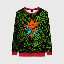 Свитшот женский Samurai dragon steel logo, цвет: 3D-красный