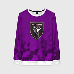 Женский свитшот Inter Miami logo pattern