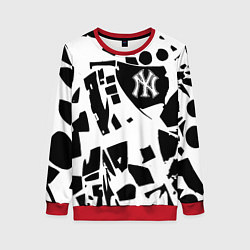 Женский свитшот New York yankees - abstraction